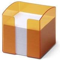 Pojemnik na karteczki DURABLE Trend pomarańczowy bezbarwny