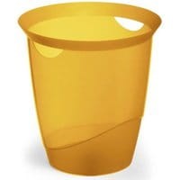 Kosz na śmieci DURABLE Trend bezbarwny pomarańczowy 16l