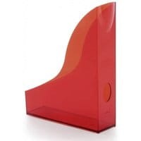 Stojak na dokumenty DURABLE Basic bezbarwny czerwony