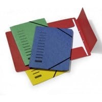 Teczka z gumką DURABLE preszpanowa czerwona 25szt.