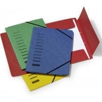 Teczka z gumką DURABLE preszpanowa żółta 25szt.