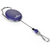 Mechanizm ściągający do identyfikatora DURABLE z karabińczykiem granatowy