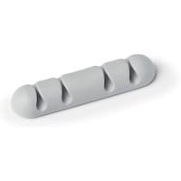 Samoprzylepne klipsy DURABLE CAVOLINE CLIP 4 na 4 kable, 2 sztuki szary