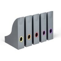 Pojemnik na katalogi DURABLE VARICOLOR z kolorowymi grzbietami, 5 sztuk antracytowy