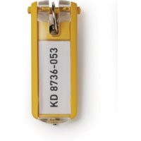Zawieszki na klucze DURABLE Key Klip żółty 6szt