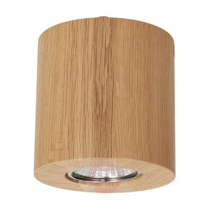 Lampa sufitowa Wooddream 1-pkt. dąb, okrągła, 10cm