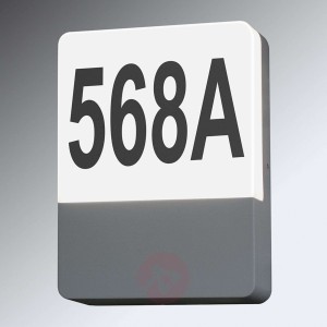 Spandau, lampa LED z numerem domu