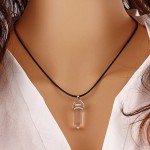 Wisiorek - kryształ kwarcowy - przeźroczysty