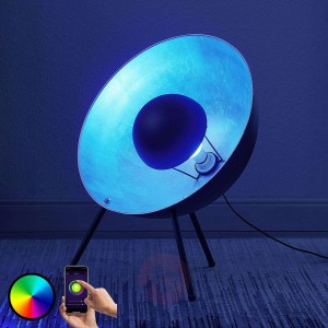 Lampa stołowa LED Muriel trójnóg 60 WiFi czar/sreb