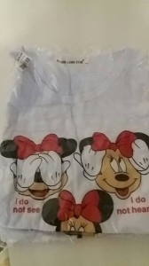 T-shirt z nadrukiem Myszka Miki - biały - Rozmiar -L