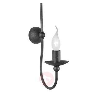 Rustykalna lampa ścienna Rocco antracyt