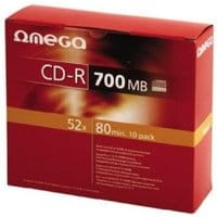 Płyta CD-R OMEGA slim 10szt.