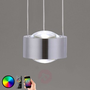 Q-Lens – inteligentna lampa wisząca LED, stalowy