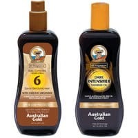 Australian Gold SPF 6 Spray Gel Bronzer 237ml + Australian Gold Intensifier Dark Tanning Oil 237ml