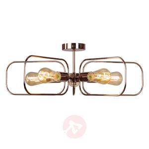 Lampa sufitowa Neo 5-punktowa, pozioma, miedziana
