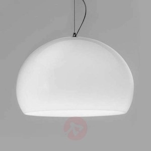 Kartell FL/Y – lampa wisząca LED, biała lśniąca