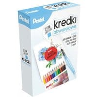 Zestaw Pentel kredki akwarelowe + bloczek