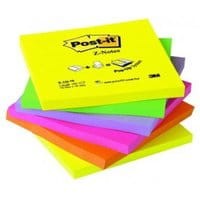 Bloczek samoprzylepny Post-it Z-Notes 76x76mm kolorowy neonowy 6szt.