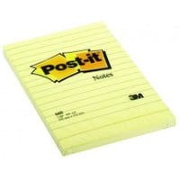 Bloczek samoprzylepny Post-it 102x152mm w linie żółty