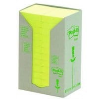 Bloczek samoprzylepny ekologiczny Post-it 38x51mm żółty 24szt.