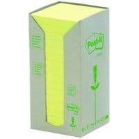 Bloczek samoprzylepny ekologiczny Post-it 76x76mm żółty 16szt.