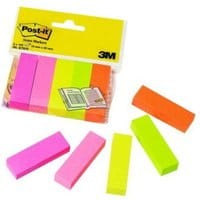 Zakładki indeksujące 3M Post-It 5 bloczków 15x50mm 5 kolorów