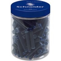Naboje do piór SCHNEIDER, plastikowy słoik, 100 szt., niebieski