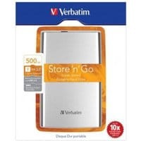 Dysk zewnętrzny twardy VERBATIM 2,5" 500GB srebrny