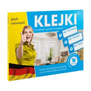 NAKLEJKI edukacyjne do nauki języka - niemiecki