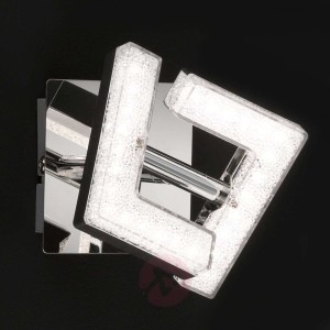 Lea - chromowany kinkiet LED, regulowany