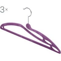 Zestaw 3 wieszaków Velvet Violet