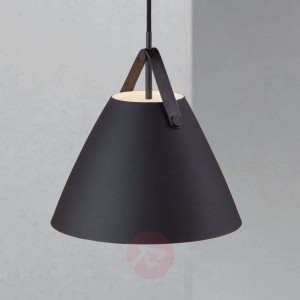 Lampa wisząca Strap czarna, Ø 27 cm