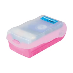 MEMOBOX CROCO PINK - pudełko do nauki z fiszek
