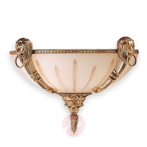 Lampa ścienna Alhambra, alabastrowy klosz