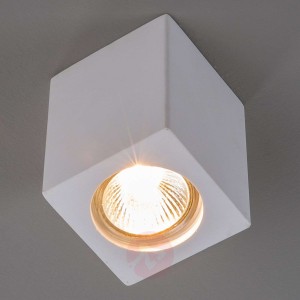 Gipsowy downlight Anelie dla żarówki GU10, 11 cm