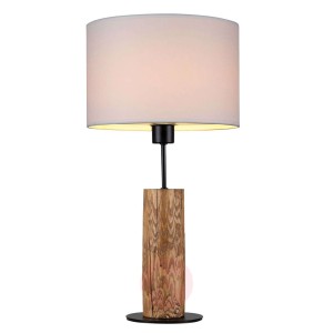 Lampa stołowa Pino Table, drewno sosnowe bejcowane