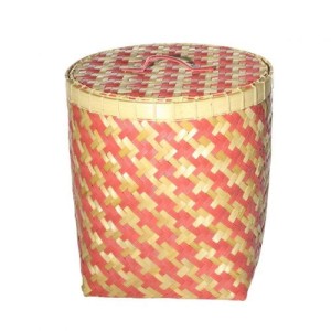 Kosz z pokrywą Stripes 45x47cm