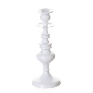 Świecznik Laijta white metal 26cm