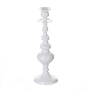 Świecznik Laijta white metal 31cm