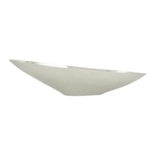 Patera metalowa Modern 37x20x10cm silver