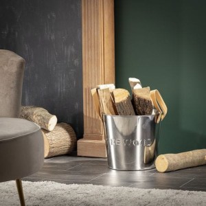 Pojemnik na drewno Wood Silver II