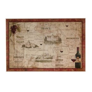 Obraz Wine Maps 92x62