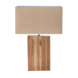 Lampa stołowa Cube Line Teak wys. 56cm