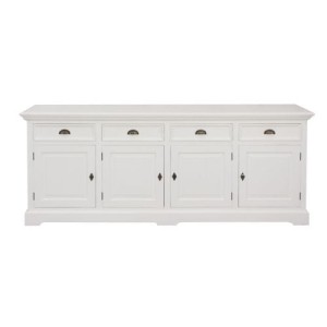Komoda Brighton 4 drzwi + 4 szuflady white