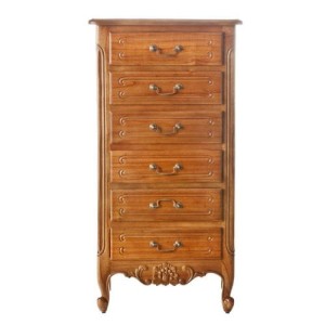 Komoda Dorothee 6 szuflad, natural