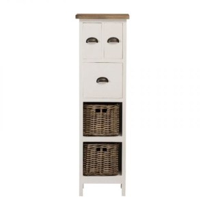 Szafka Milton 40x30x140 white&natural
