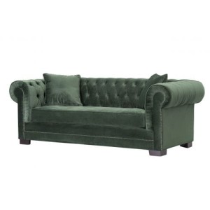 Sofa Chesterfield Classic Velvet Deep Forest 3-os.