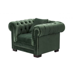 Fotel Chesterfield Classic Velvet Deep Forest 118x96x36cm