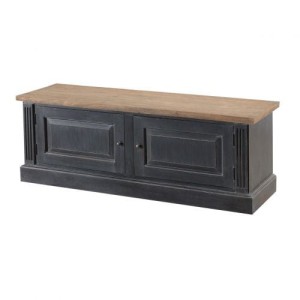 Szafka Bradford 136x41x50 old black & natural