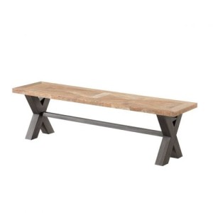 Ławka Moscal 160x40x46 black&natural